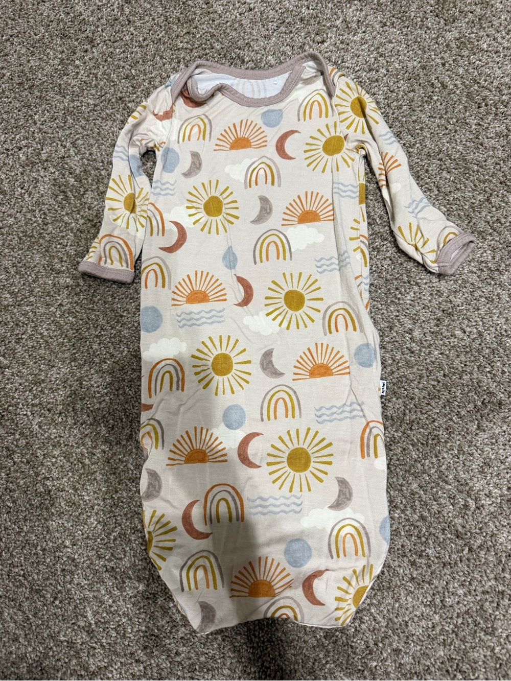 Little Sleepies Desert NB Gown